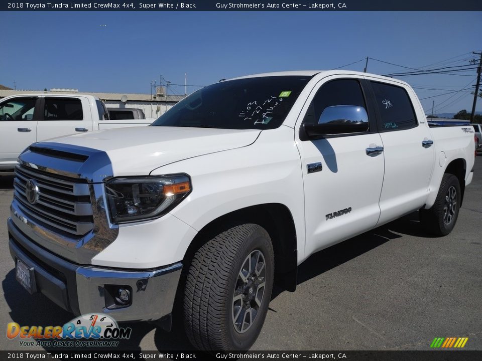 2018 Toyota Tundra Limited CrewMax 4x4 Super White / Black Photo #3