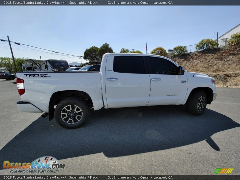 2018 Toyota Tundra Limited CrewMax 4x4 Super White / Black Photo #9