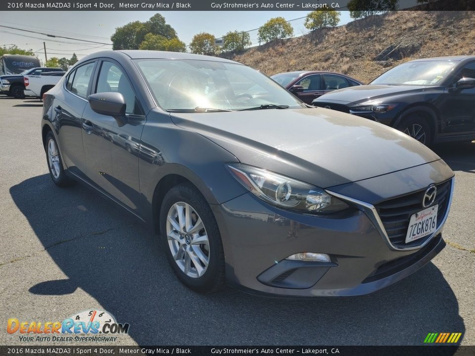 2016 Mazda MAZDA3 i Sport 4 Door Meteor Gray Mica / Black Photo #1