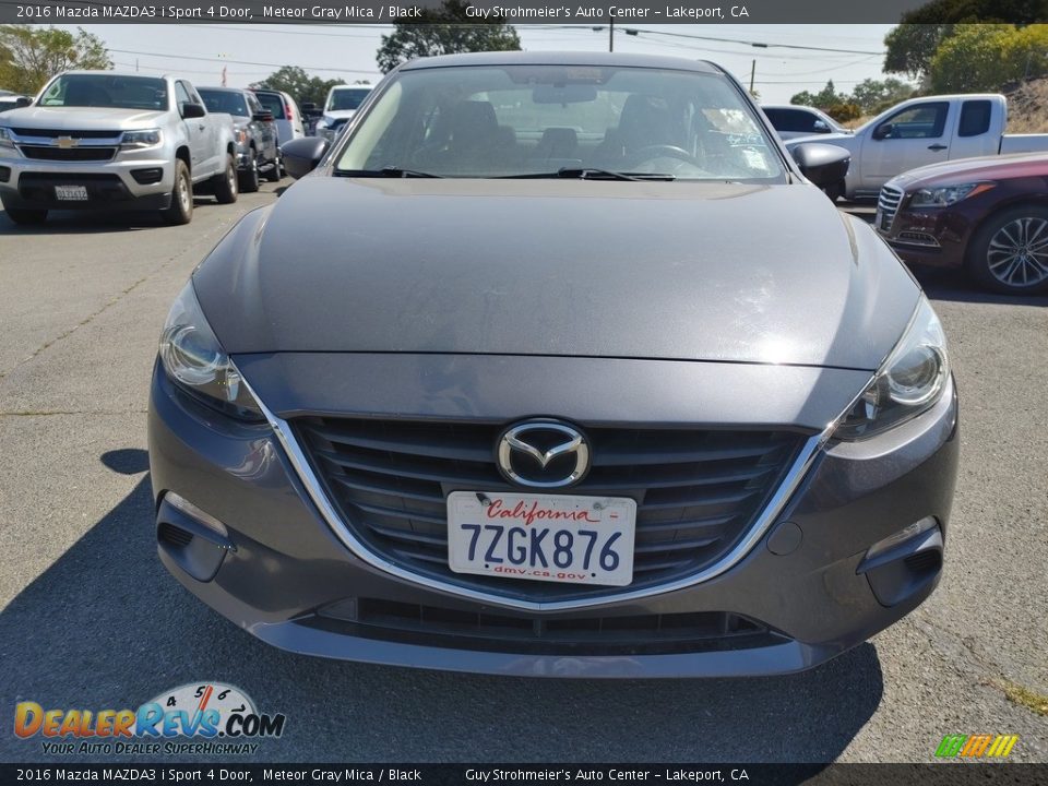 2016 Mazda MAZDA3 i Sport 4 Door Meteor Gray Mica / Black Photo #2