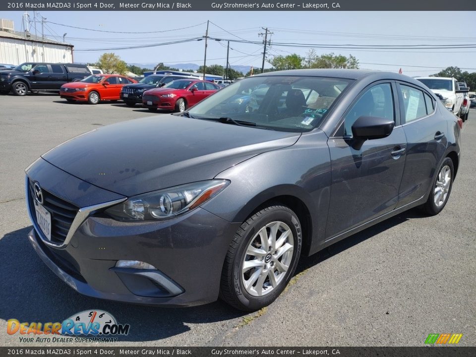 2016 Mazda MAZDA3 i Sport 4 Door Meteor Gray Mica / Black Photo #3