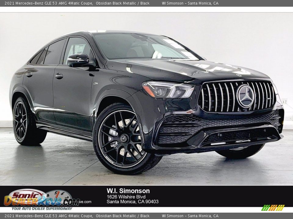 2021 Mercedes-Benz GLE 53 AMG 4Matic Coupe Obsidian Black Metallic / Black Photo #1