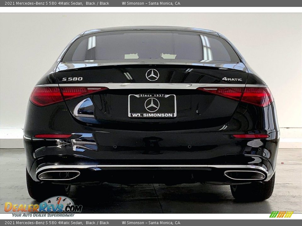 2021 Mercedes-Benz S 580 4Matic Sedan Black / Black Photo #3