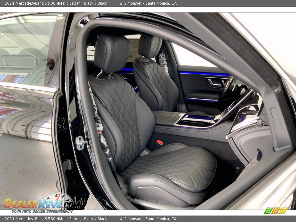 Black Interior - 2021 Mercedes-Benz S 580 4Matic Sedan Photo #5