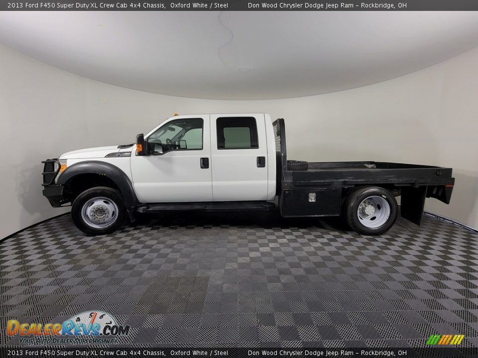 2013 Ford F450 Super Duty XL Crew Cab 4x4 Chassis Oxford White / Steel Photo #5