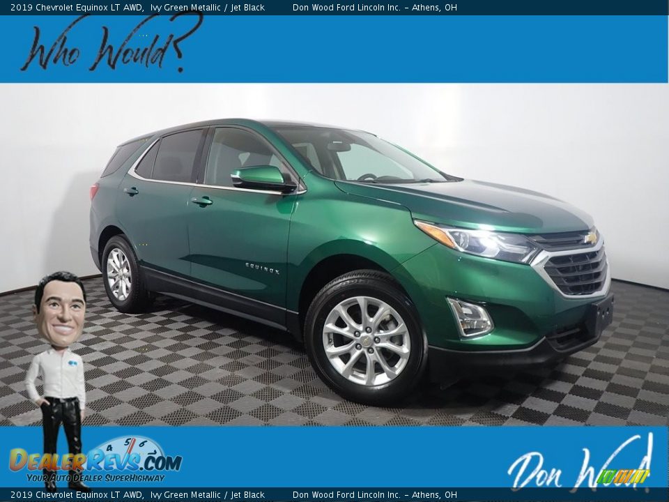 2019 Chevrolet Equinox LT AWD Ivy Green Metallic / Jet Black Photo #1