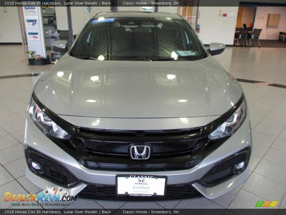 2018 Honda Civic EX Hatchback Lunar Silver Metallic / Black Photo #2