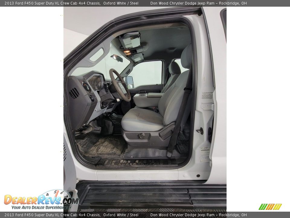 2013 Ford F450 Super Duty XL Crew Cab 4x4 Chassis Oxford White / Steel Photo #14