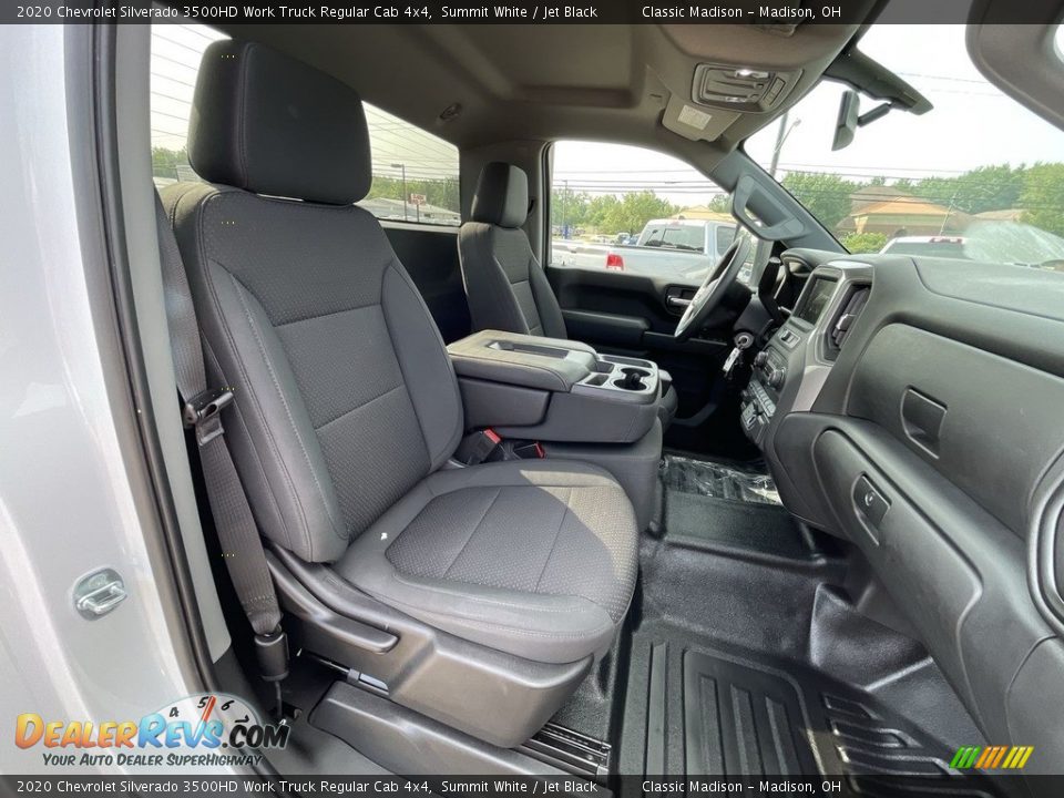 Jet Black Interior - 2020 Chevrolet Silverado 3500HD Work Truck Regular Cab 4x4 Photo #14
