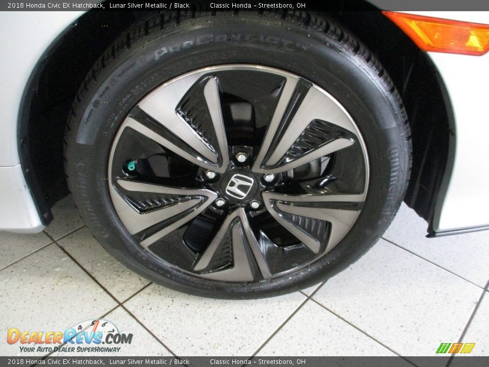 2018 Honda Civic EX Hatchback Lunar Silver Metallic / Black Photo #5