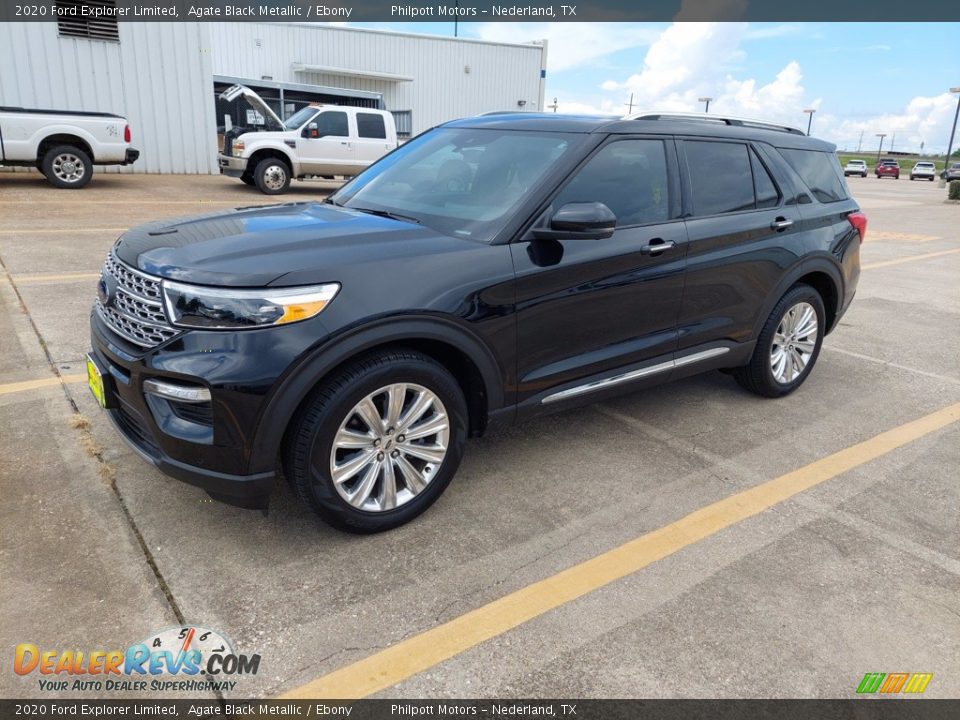 2020 Ford Explorer Limited Agate Black Metallic / Ebony Photo #3