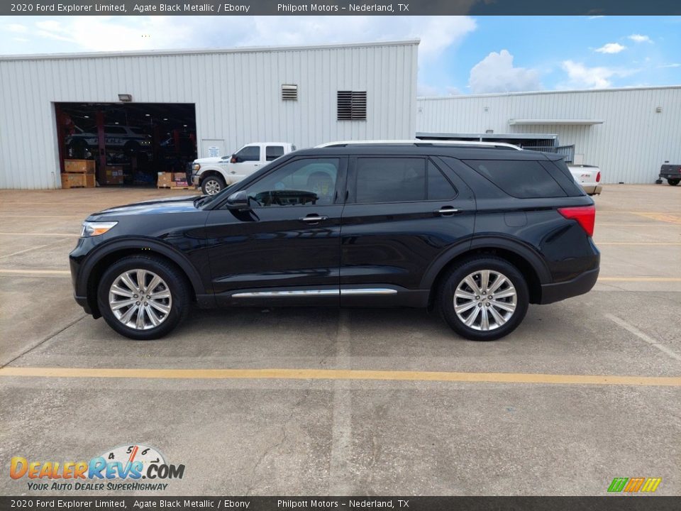 2020 Ford Explorer Limited Agate Black Metallic / Ebony Photo #4