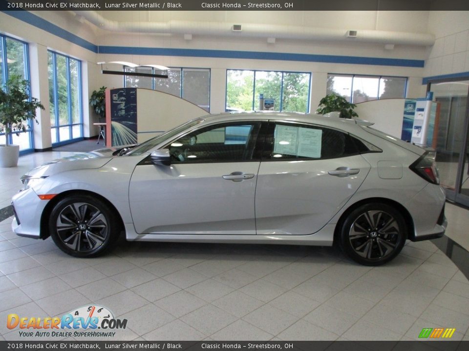 2018 Honda Civic EX Hatchback Lunar Silver Metallic / Black Photo #10