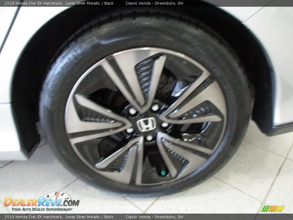 2018 Honda Civic EX Hatchback Lunar Silver Metallic / Black Photo #11