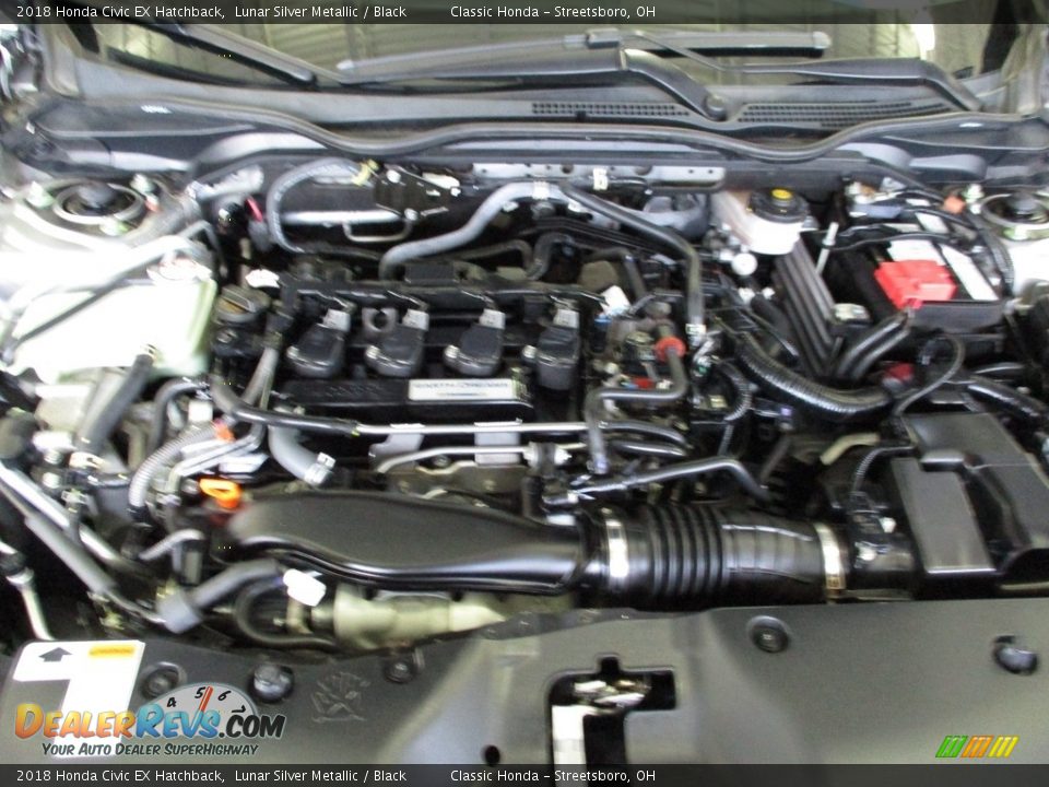 2018 Honda Civic EX Hatchback Lunar Silver Metallic / Black Photo #13