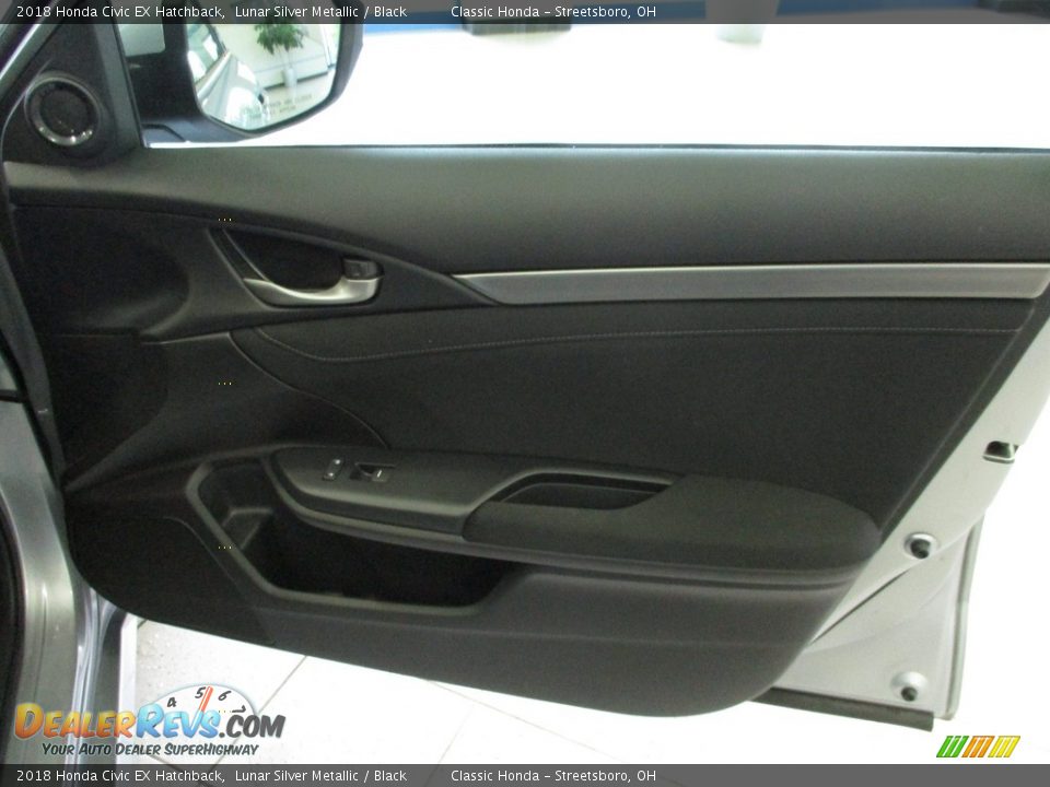 2018 Honda Civic EX Hatchback Lunar Silver Metallic / Black Photo #14