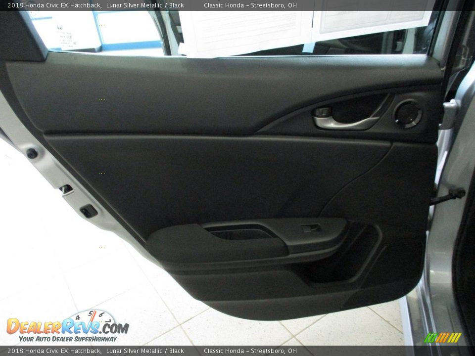 2018 Honda Civic EX Hatchback Lunar Silver Metallic / Black Photo #23