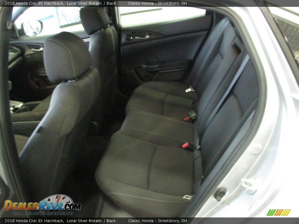 2018 Honda Civic EX Hatchback Lunar Silver Metallic / Black Photo #25