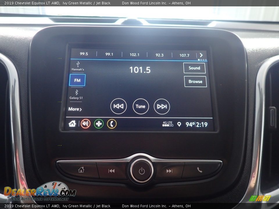 2019 Chevrolet Equinox LT AWD Ivy Green Metallic / Jet Black Photo #27