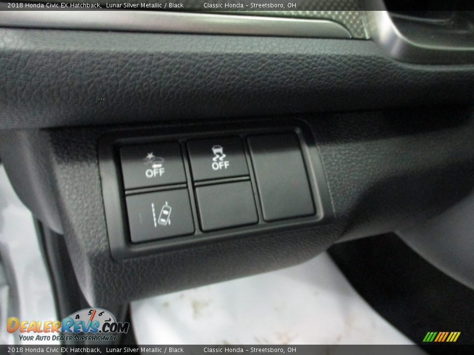 2018 Honda Civic EX Hatchback Lunar Silver Metallic / Black Photo #29