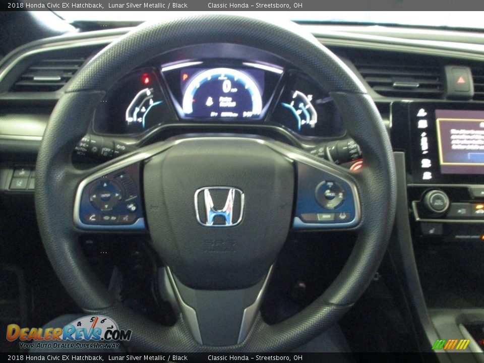 2018 Honda Civic EX Hatchback Lunar Silver Metallic / Black Photo #30