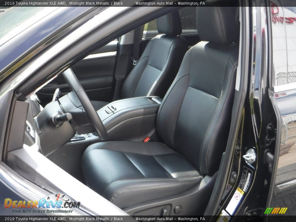 2019 Toyota Highlander XLE AWD Midnight Black Metallic / Black Photo #21
