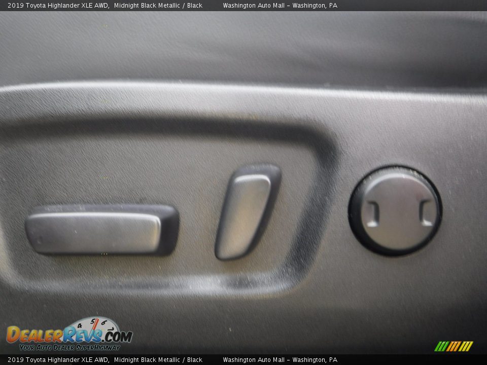 2019 Toyota Highlander XLE AWD Midnight Black Metallic / Black Photo #22
