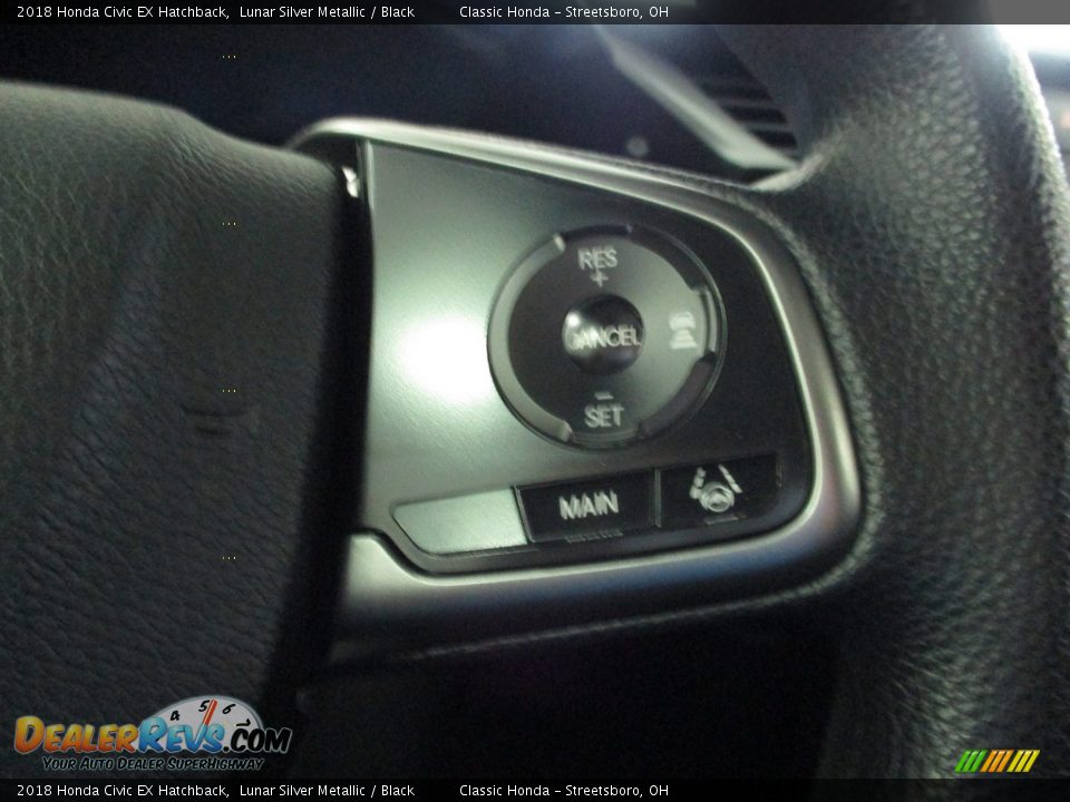 2018 Honda Civic EX Hatchback Lunar Silver Metallic / Black Photo #32