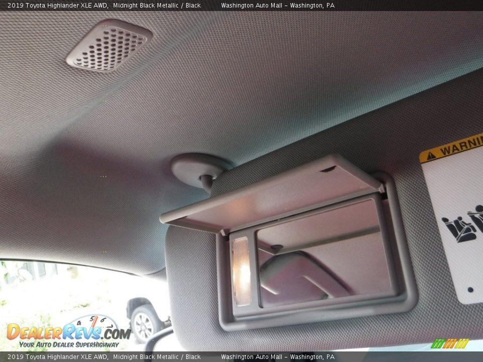 2019 Toyota Highlander XLE AWD Midnight Black Metallic / Black Photo #28