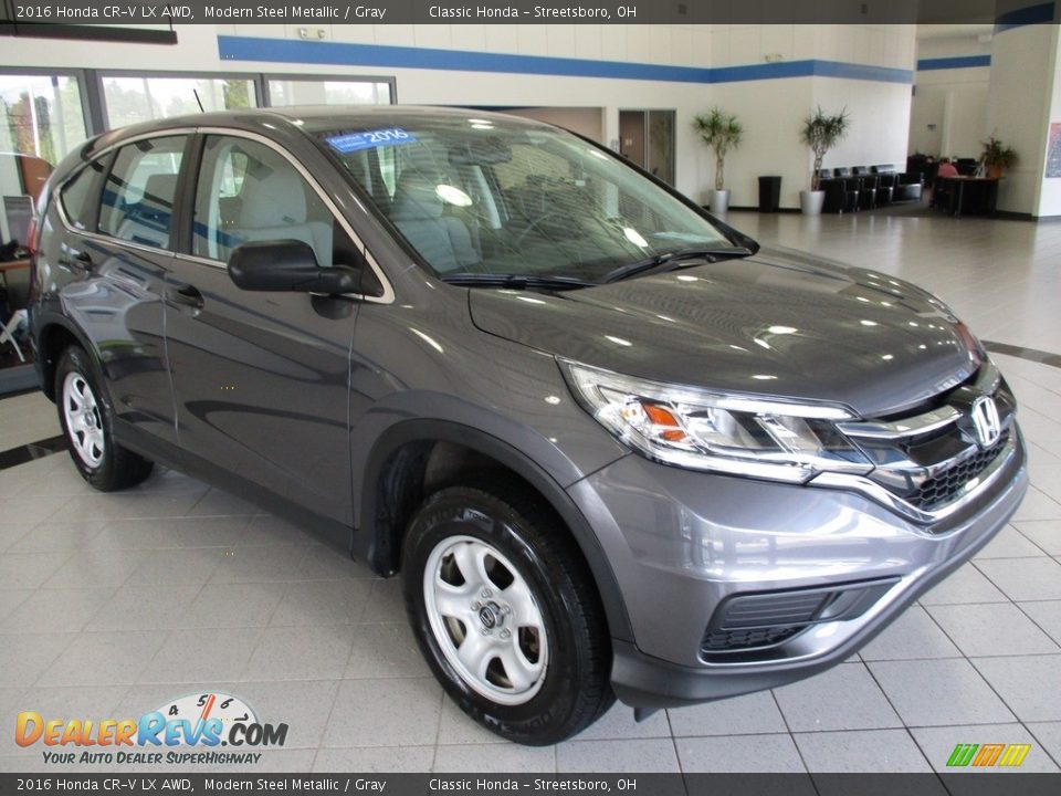 2016 Honda CR-V LX AWD Modern Steel Metallic / Gray Photo #3