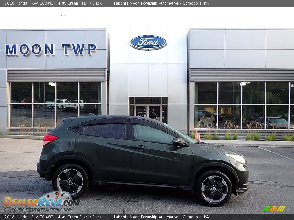 2018 Honda HR-V EX AWD Misty Green Pearl / Black Photo #1