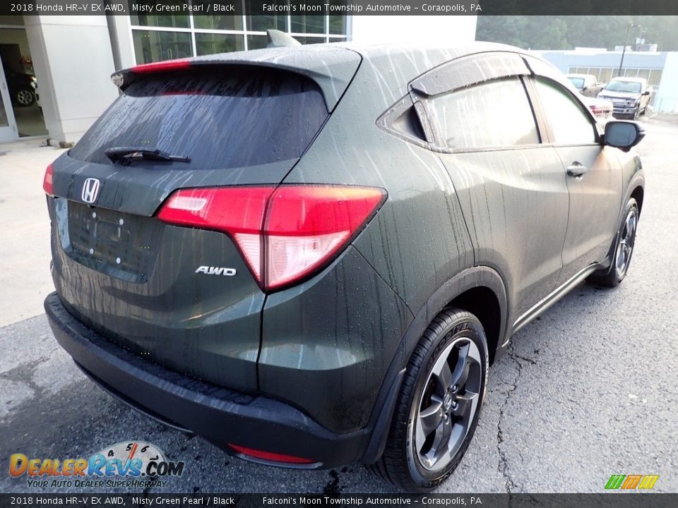 2018 Honda HR-V EX AWD Misty Green Pearl / Black Photo #2