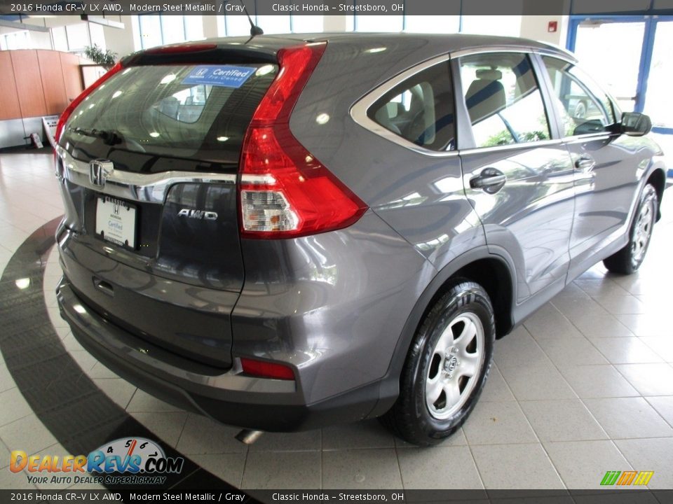 2016 Honda CR-V LX AWD Modern Steel Metallic / Gray Photo #7