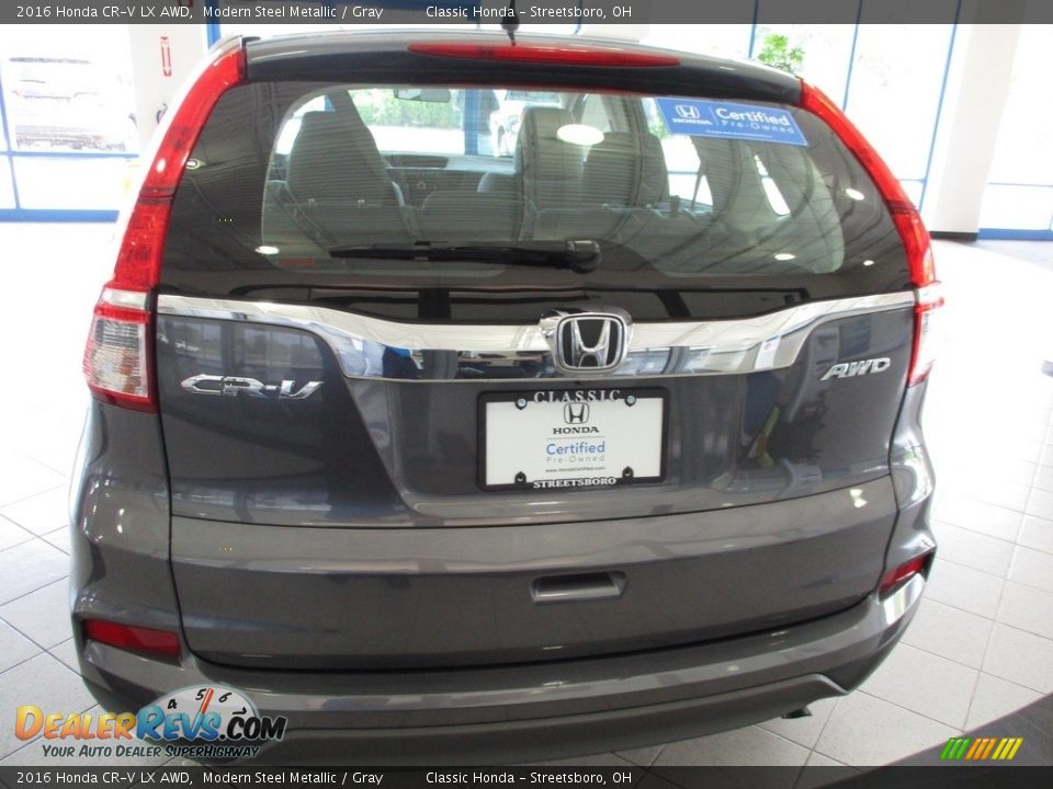 2016 Honda CR-V LX AWD Modern Steel Metallic / Gray Photo #8