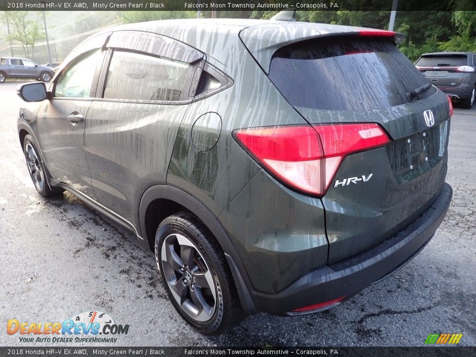 2018 Honda HR-V EX AWD Misty Green Pearl / Black Photo #5