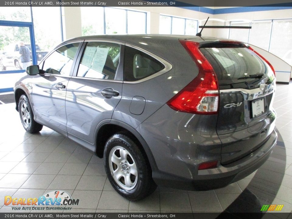 2016 Honda CR-V LX AWD Modern Steel Metallic / Gray Photo #9