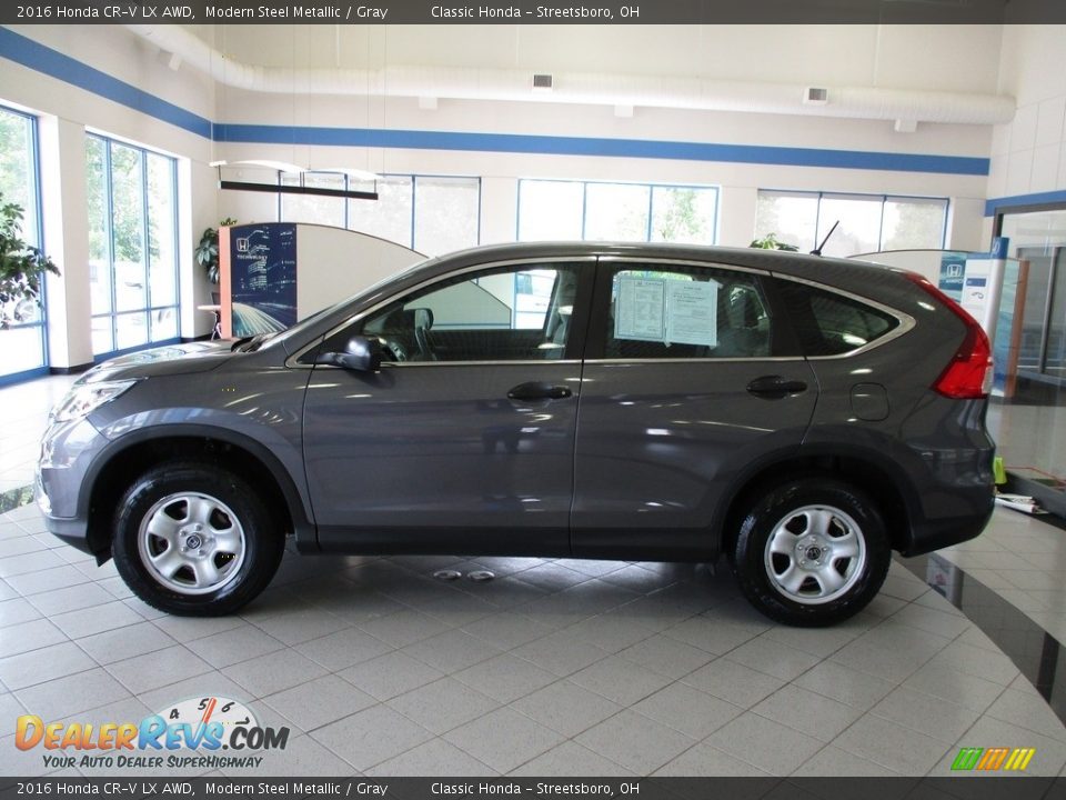 2016 Honda CR-V LX AWD Modern Steel Metallic / Gray Photo #10