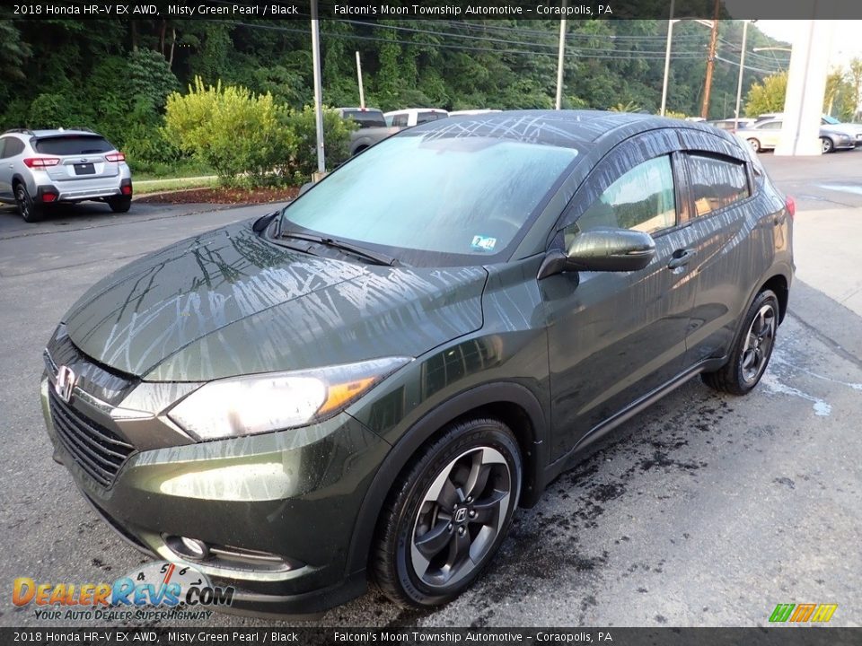 2018 Honda HR-V EX AWD Misty Green Pearl / Black Photo #7