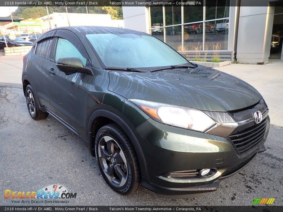 2018 Honda HR-V EX AWD Misty Green Pearl / Black Photo #9