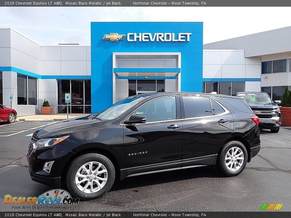 2018 Chevrolet Equinox LT AWD Mosaic Black Metallic / Jet Black Photo #1