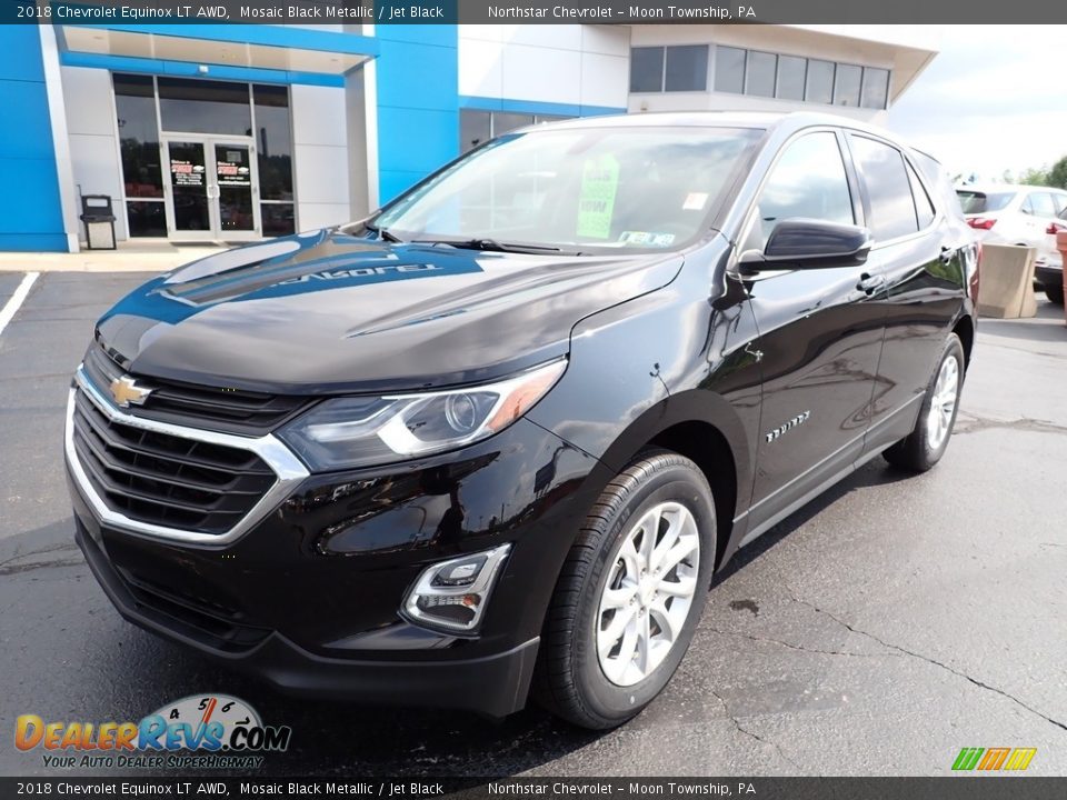 2018 Chevrolet Equinox LT AWD Mosaic Black Metallic / Jet Black Photo #2