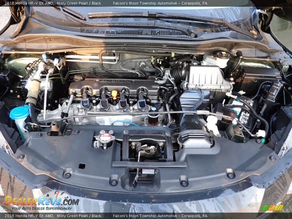 2018 Honda HR-V EX AWD Misty Green Pearl / Black Photo #30
