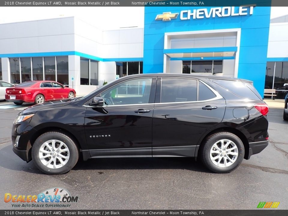 2018 Chevrolet Equinox LT AWD Mosaic Black Metallic / Jet Black Photo #3