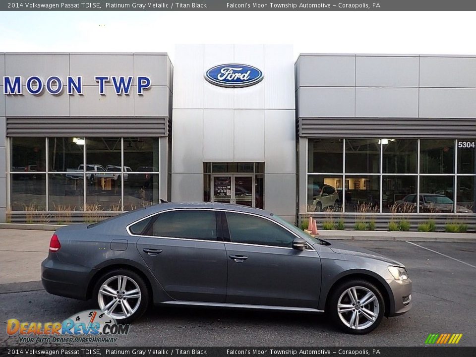 2014 Volkswagen Passat TDI SE Platinum Gray Metallic / Titan Black Photo #1