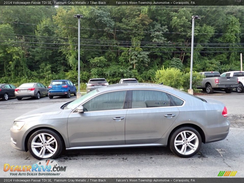 2014 Volkswagen Passat TDI SE Platinum Gray Metallic / Titan Black Photo #6