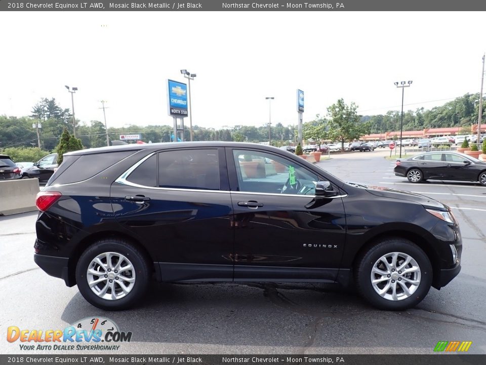 2018 Chevrolet Equinox LT AWD Mosaic Black Metallic / Jet Black Photo #10