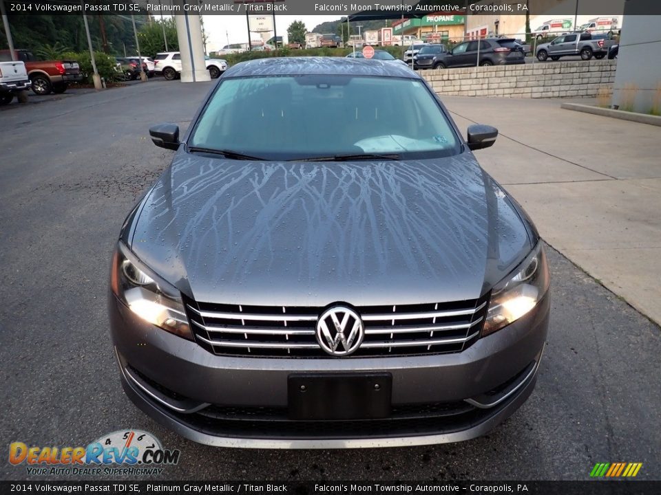 2014 Volkswagen Passat TDI SE Platinum Gray Metallic / Titan Black Photo #8