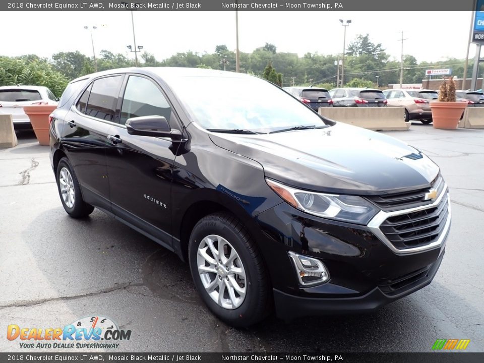 2018 Chevrolet Equinox LT AWD Mosaic Black Metallic / Jet Black Photo #11