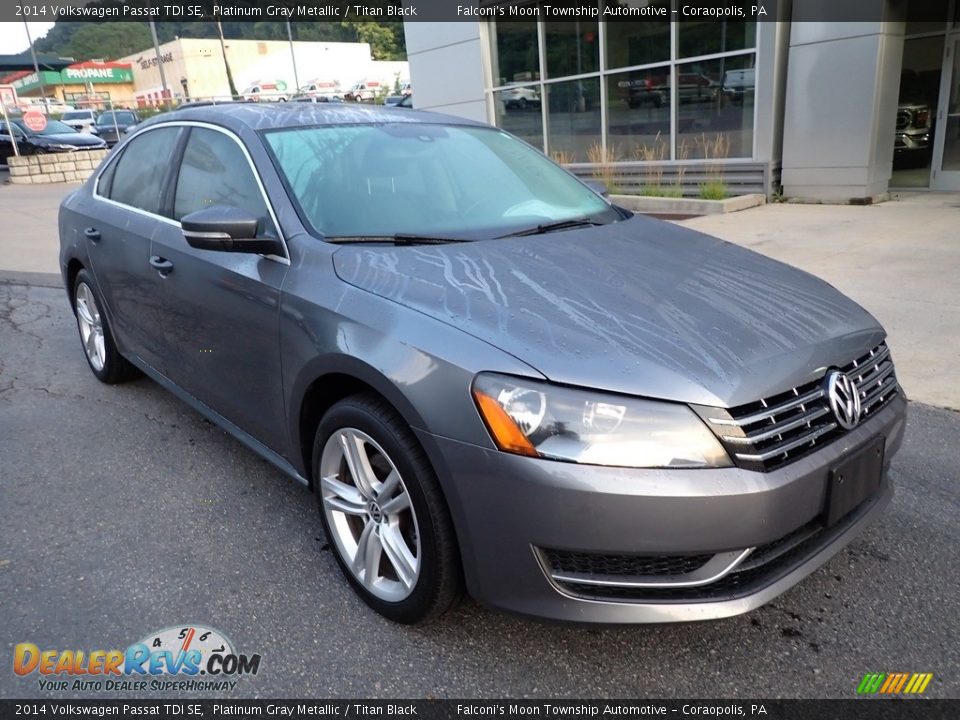 2014 Volkswagen Passat TDI SE Platinum Gray Metallic / Titan Black Photo #9