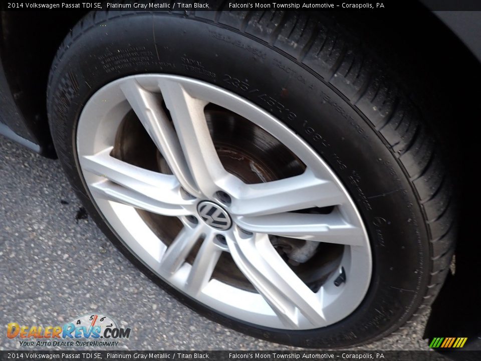 2014 Volkswagen Passat TDI SE Platinum Gray Metallic / Titan Black Photo #10
